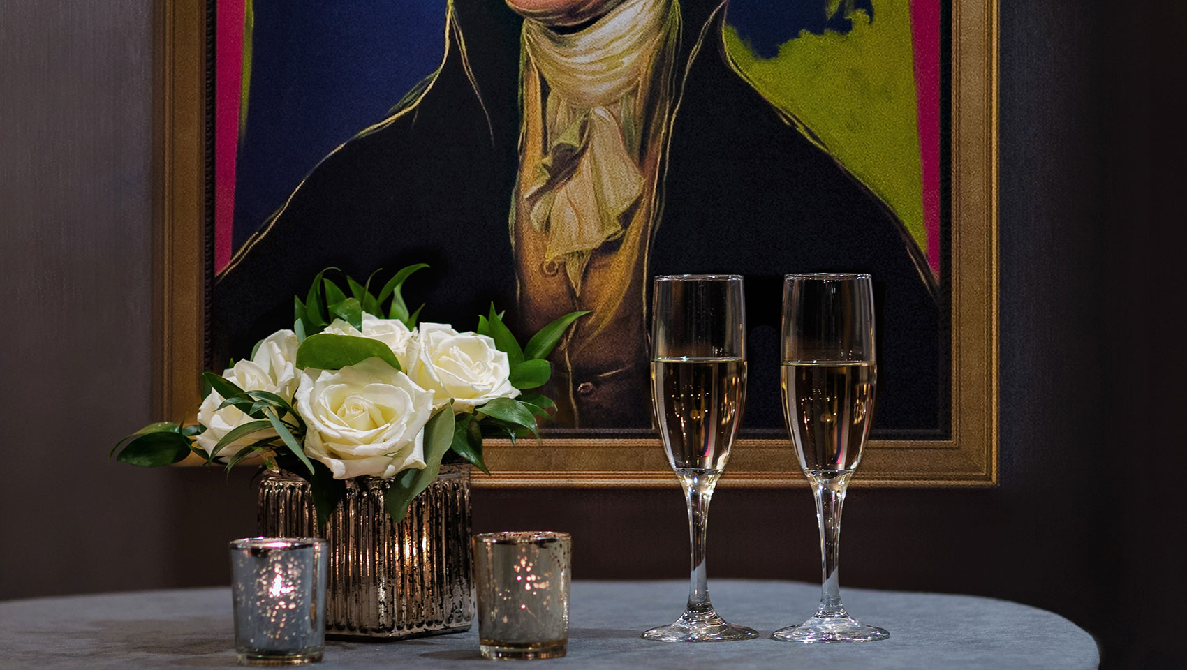 24th Floor Foyer Reception Tablescape