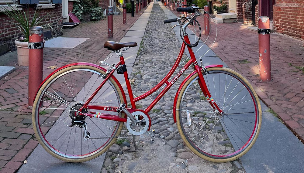 Bicycle on cute street