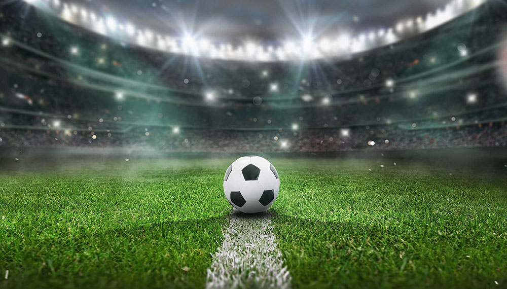 Soccer ball on field