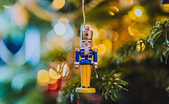 Nutcracker on tree