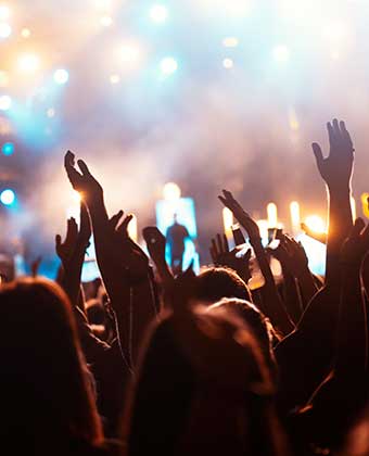 People at concert