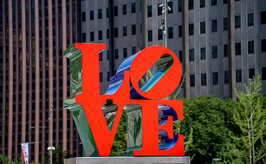 LOVE statue in Philadelphia
